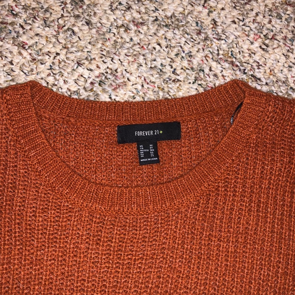 Rust Oversized Sweater - Picture 3 of 4